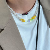 Fashion Pearl Necklace Handmade Beading